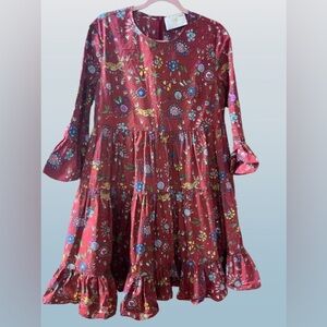 LA DoubleJ Red Floral Dress